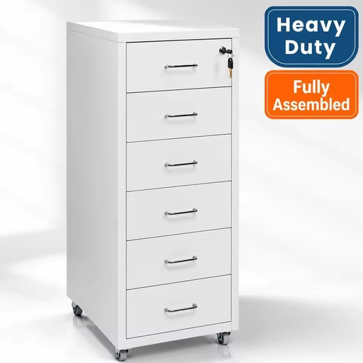 Modern 6-Drawer Metal