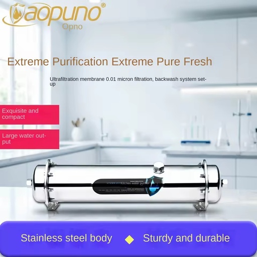 Household direct drinking tap water central filter stainless steel high flow kitchen ultrafiltration whole house water purifier