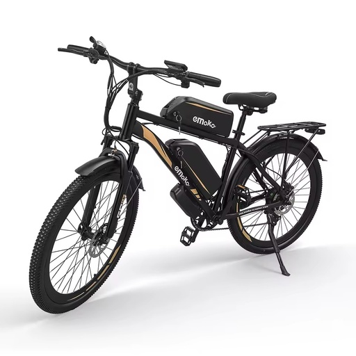 EU Warehouse Emoke EC27 Dual Battery City Bike Long Range Electric Bicycle 250W Motor E Bike for Food Delivery