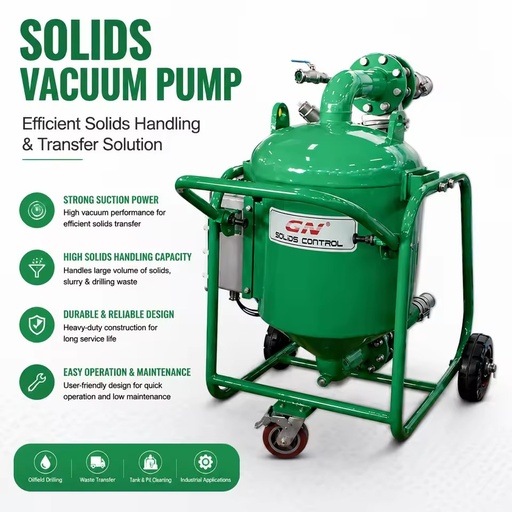 Solids Vacuum Pump for Oilfield Drilling Waste Treatment Vacuum Transfer System Manufacturer