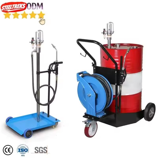 200L Pneumatic Grease Pump 55 Gallon Air Operated High Pressure 50:1 60:1 Drum Lubricating Dispenser Kit Barrel