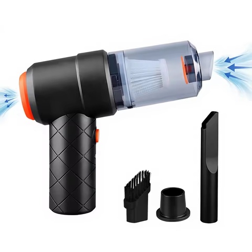 Hot Small Handheld Vacuum Cordless Type C Rechargeable,Dust Buster and Blower 2 in 1, Electric Car Air Duster with Multi Mouth