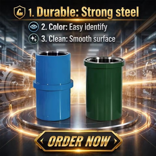 DJ Factory Direct Supply Double Metal Mud Pump Liners Custom Size Cylinder Sleeve for Petroleum Exploration