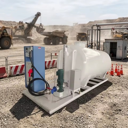 30000 Liters Carbon Steel Fuel Ground Tank with Dispenser Pump Used for Farms Mining