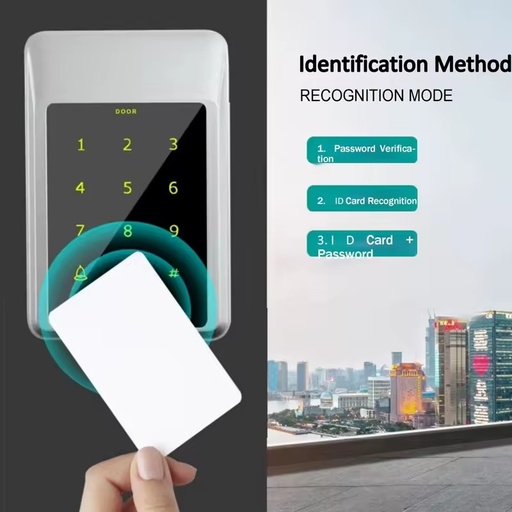 CUMU M02 Waterproof Metal Case Access Control System Keypad Touch Screen ID Card Passcord Dual-Frequency Access Controller