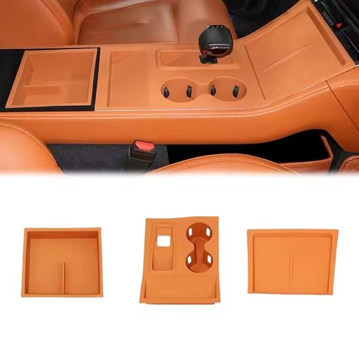 For Rox 01 Wireless Charging Silicone Pad - Center Console Water Bottle Anti-Slip Pad - Automotive Interior Accessories