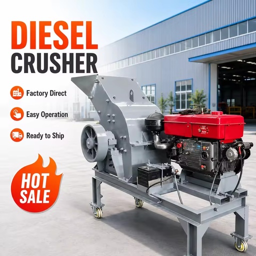 Gold Mining Diesel Hammer Mill Stone Crusher Sand Maker