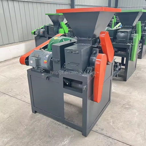 Ball-pillow-shaped Drum-type Charcoal Briquette Forming Press with DC Motor 150-500 Kg/h Capacity
