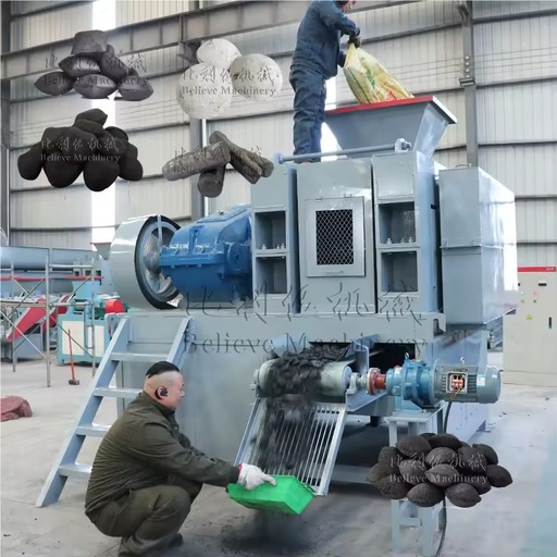 Bamboo Coconut BBQ Charcoal Ball Briquette Making Machine Featuring Core Motor Mould Mineral Briquetting Equipment