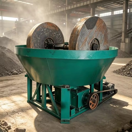 Factory Direct Zero Emission Closed Loop Energy Saving Rock Ore Grinding Wet Pan Mill for Gold Mining Green Processing