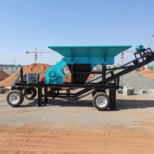 Portable Diesel-Powered Hammer Mill Crusher for Rocks & Limestone Eco-Friendly Mining Quarry Sand Making Machine