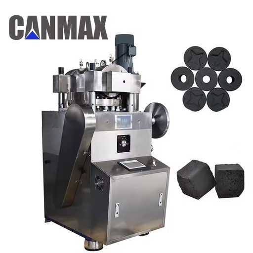 Rotary Type Shisha Charcoal Briquette Making Machine | Automatic Briquette Press Machine From Wood Chips
