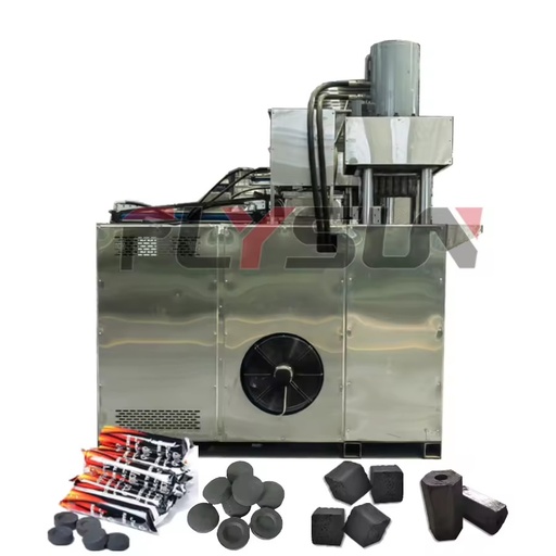 Hydraulic Charcoal Press Briquette Machine Engine Motor Gearbox Electric Heating High Capacity Production Line Shisha BBQ
