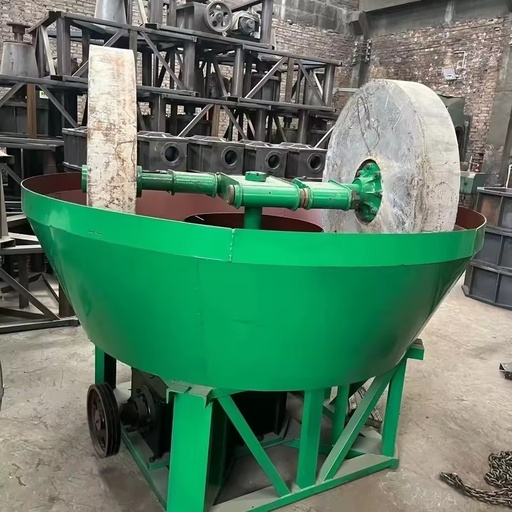 Low Consumption High Output Automatic Wet Pan Mill Gold Grinding Mill with Motor Bearing Gearbox for Gold Ore Dressing