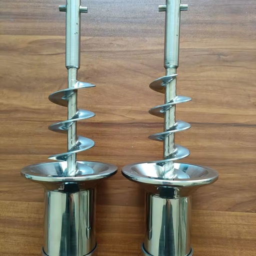 Industrial Feeding Spiral Auger Rod, Sanitary SS304 SS316 Filler Screw for Pharmaceutical Food Powder Packaging Line