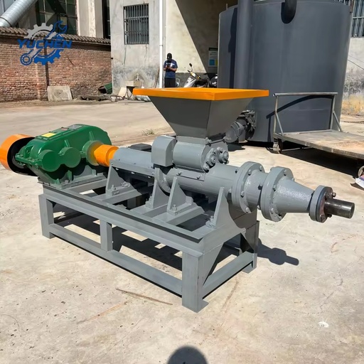 Charcoal Powder Briquette Maker Machine with Engine 350kg Capacity 380V Extruder Screw Press