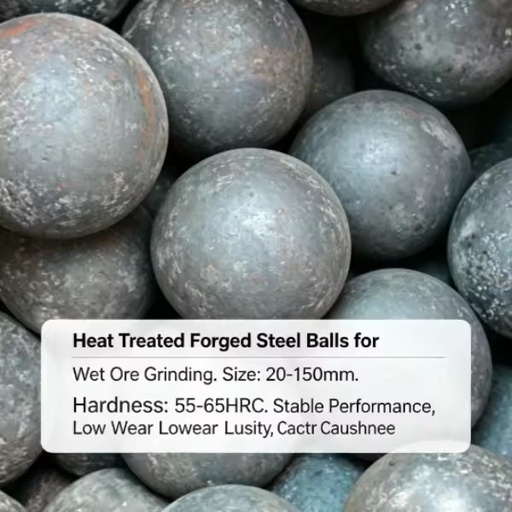 Mine Beneficiation Forged Steel Grinding Ball Fit for Horizontal Ball Mill Equipment