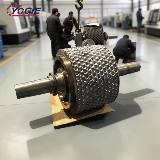 Custom Non-standard High Wear Resistance Ball Roller Skin Solid Complete Roller Shell for Briquette Machine Roller Crusher