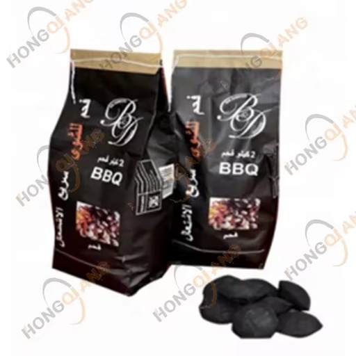 Support Customer Brand Package Supermarket Briquettes Wholesale BBQ Pillow Bamboo Charcoal Cooking Coal