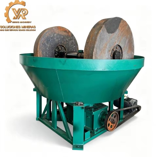 Factory Direct Centralized Grease Lubrication Energy Saving Rock Ore Grinding Wet Pan Mill for Gold Mining Ore Processing