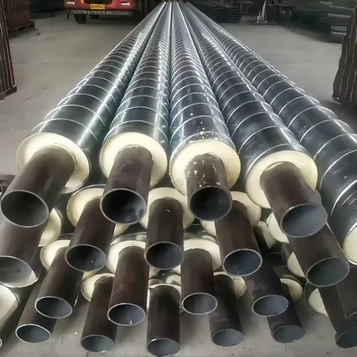 HVAC System Heating Pipe / Factory Customized Steel Insulation Pipe with Polyurethane Foam (DN20-DN1200)