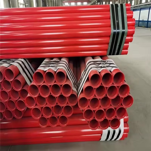 Complete Spiral Fabricated Coated Pipe System With Grooved Ends & Rubber Gaskets | Easy Installation for Fire Fighting System