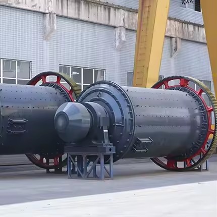 Used 2136 Ball Mill 21003600 Wet Type Mineral Grinder with Motor & Bearing for Gold Copper Iron Ore Processing