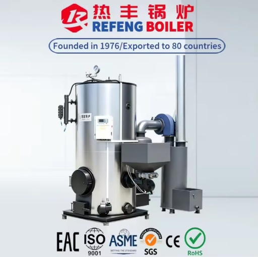 LSG 300kg/h Vertical Biomass Steam Generator 300kg/h 0.4MPa Low Cost Wood Pellet Fired Steam Generator