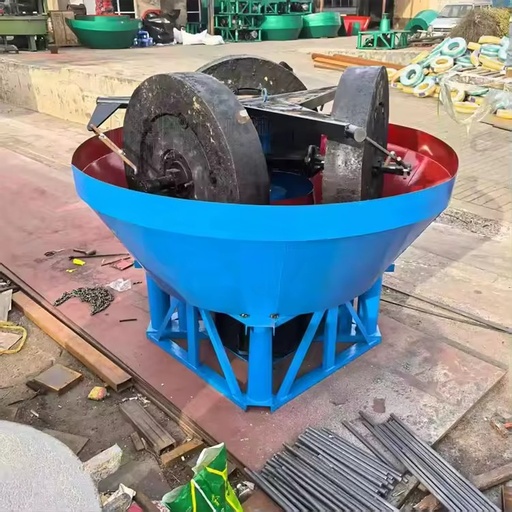 Gold Wet Pan Mill Fully Automatic Wear-Resistant Ore Slag Crusher 0.5t/h Capacity