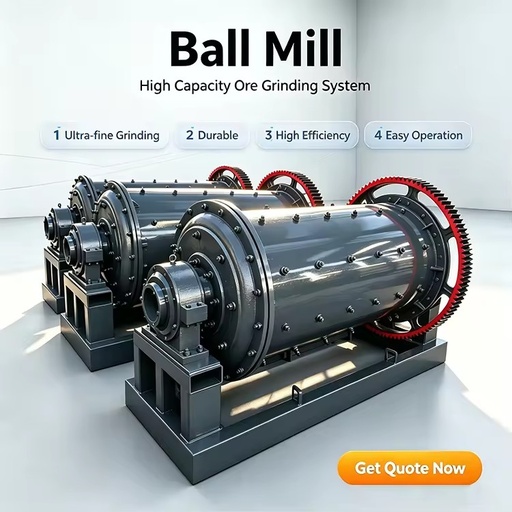 Mining Equipment Ball Mill for Ore Grinding Mineral Processing Plant Manufacturer