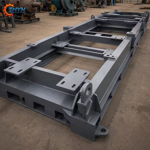 Industrial Welded Ore Processing Equipment Base Shot Blasted Primed Q235/Q345/Q355 Steel ISO 9001 for Mining Quarry Crushing