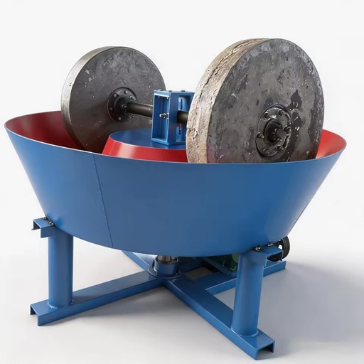 Stable Operation Double Roller Wet Pan Mill Gold Wet Grinding Pan Mill for African Gold Mining