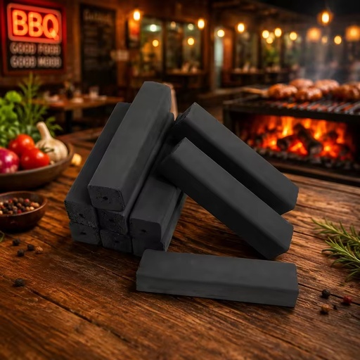 Charcoal Factory Sustainable Bamboo Sawdust Long Burning Odorless Smokeless Briquette BBQ Charcoal 100% Charcoal
