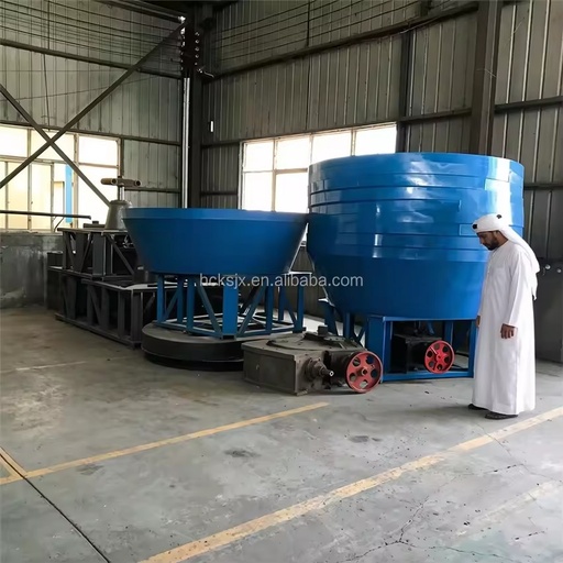 Energy Saving 1500 Gold Wet Pan Mill 35-50 TPD Daily Capacity Alternative to Ball Mill for Rock Gold Ore