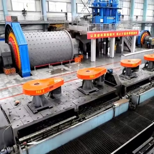 Copper Gold Silica and Other Mineral Processing Plant Core Equipment Ball Mill Grind Rock Into Powder to Get Concentrate