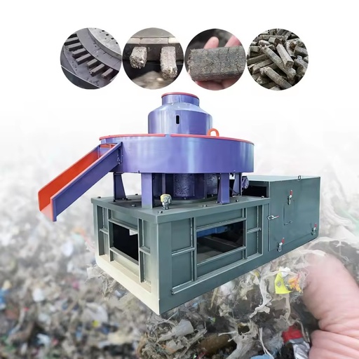 54 Holes Domestic Waste Sorting Shredding RDF Briquetting Production Line Domestic Waste Pellet Fuel RDF Equipment
