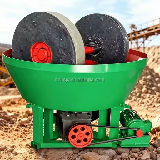 Gold Wet Pan Mill 1500 Model Mining Machinery Gold Ore Manufacturing Plant