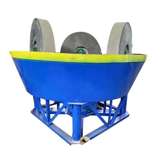 Gold Mill Double Roller Wet Pan Mill Wear Resistant Alloy Roll for Raw Gold Ore Grinding & Gold Recovery Mining Production Line