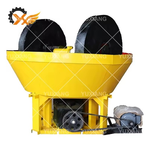 Yuxiang Energy Mining Machine Gold Selection Mill Double Steel Wheels Rollers Bearing Grinding Specification 1200 Wet Pan Mill