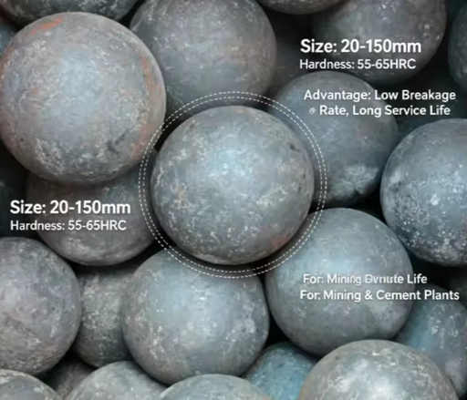 Full Inspection Forged Ball Mill Grinding Ball Exported to Global Mining Market