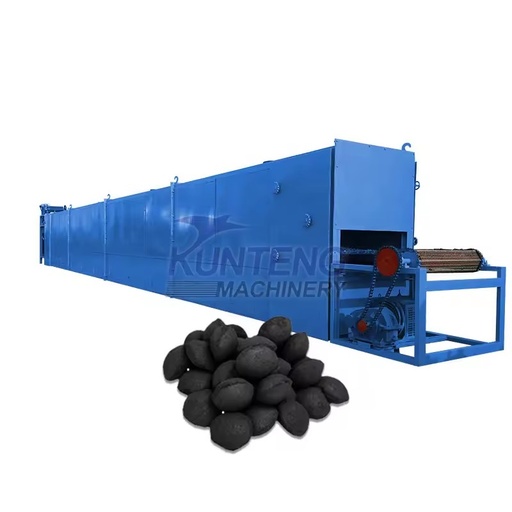 High Capacity Automatic Conveyor Belt Drying Machine Ball Bbq Charcoal Briquette Dryer Machine