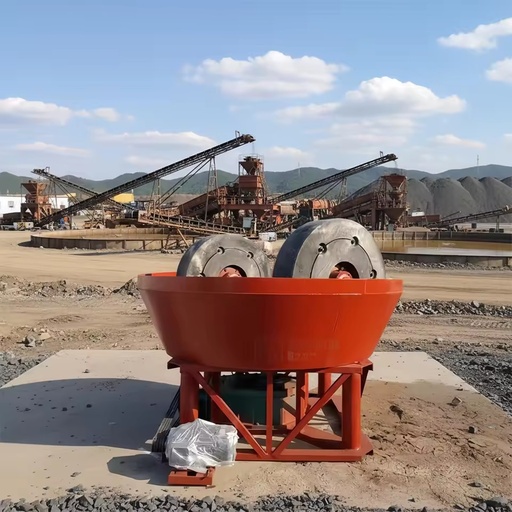 High Quality Wet Pan Mill for Copper and Gold Mines Bearing & Gearbox Included 0.6-0.8t/h Capacity