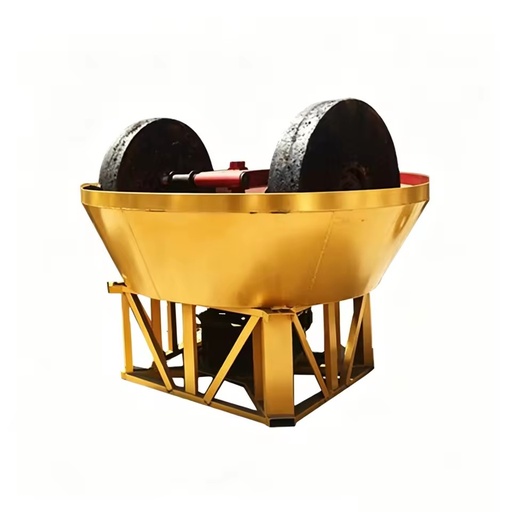 1500 Large Output Double Wheel Wet Pan Mill Hard Rock Gold Grinder for High Capacity Mineral Concentrate Processing Plants