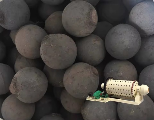Industrial Cast Steel Grinding Media Balls Size 80 MM for Copper Mining Grinding Equipment Chrome Range 16-18 % and 65 HRC