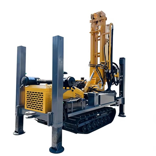 DJ Diesel-Powered Water Well Rotary Drill Rig 180m Max Depth Includes High-Efficiency Dual-Air Filter High-Pressure Oil Pump
