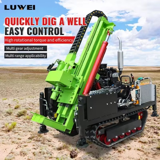 Deepwater Drilling Rig 35 Horsepower Diesel-hydraulic Water Well Drilling Rig Suitable for Industrial Water Wells