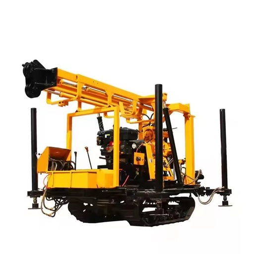 Deep Water Well Drill Rigs Track-Type Portable Diesel Hydraulic Drilling Rig XY-200A Max 200m Depth 220V/380V Sale