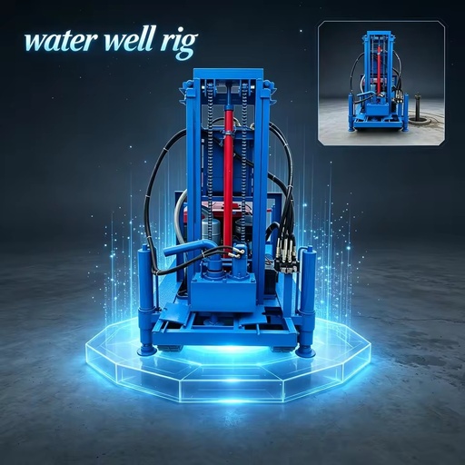 Durable and Efficient Water Well Drilling Rig with Integrated Compressor for Enhanced Air Circulation and Borehole Stability