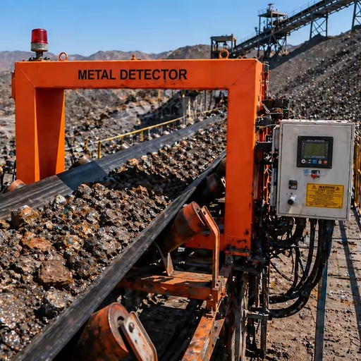 Ore and Aggregate Metal Detection Machine for Mining Industry Conveyor Safety Custom Size Color Manufacturing