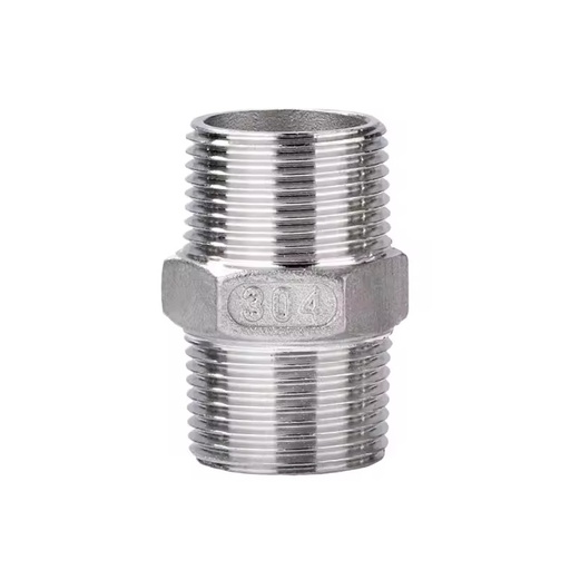 1/2\" -2\" Stainless Steel Extension Pipe Fitting with Male Thread NPT/BSP Casting Technique Stainless Steel Nipple Fitting
